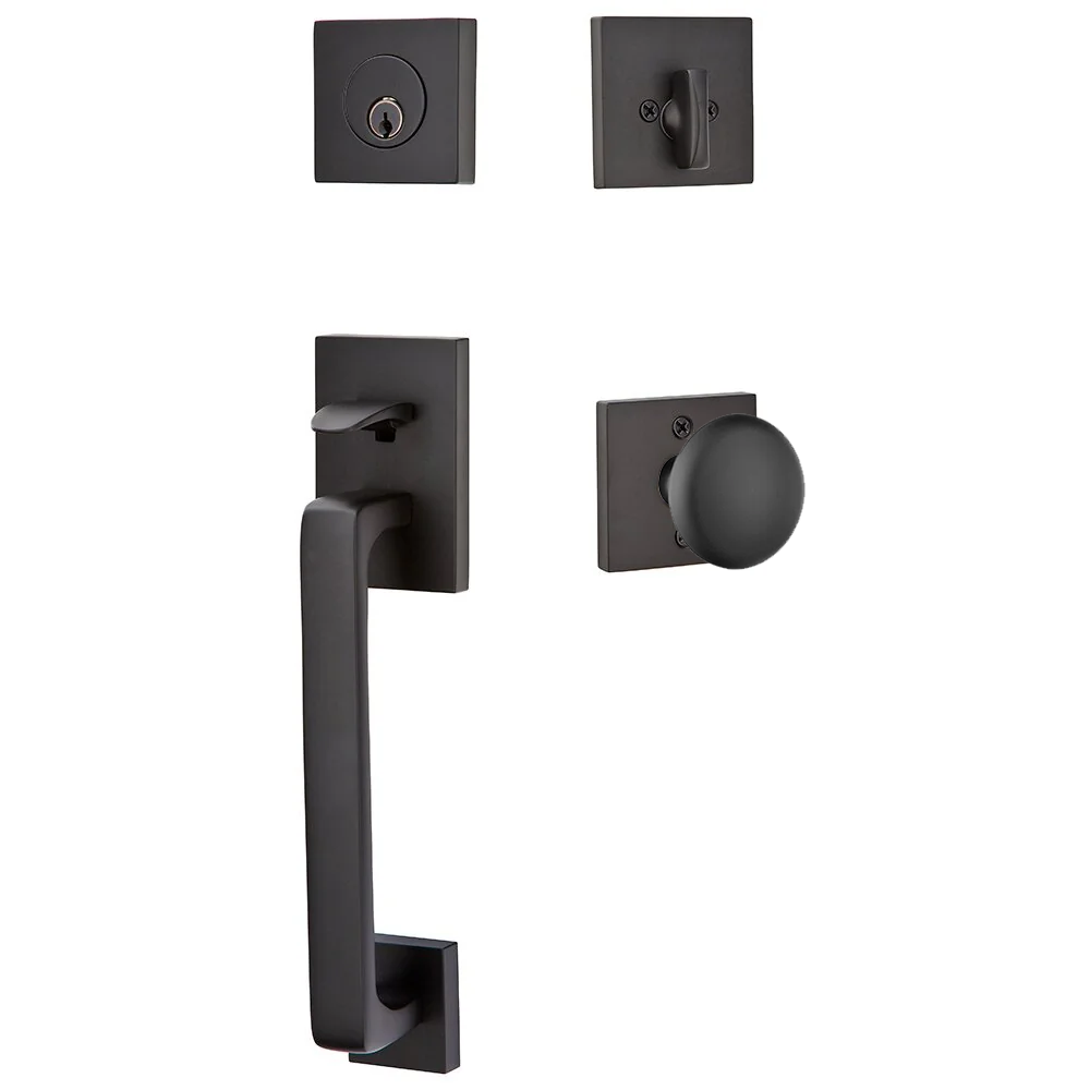 Emtek Baden Tubular Entryset Sectional with Providence Knob