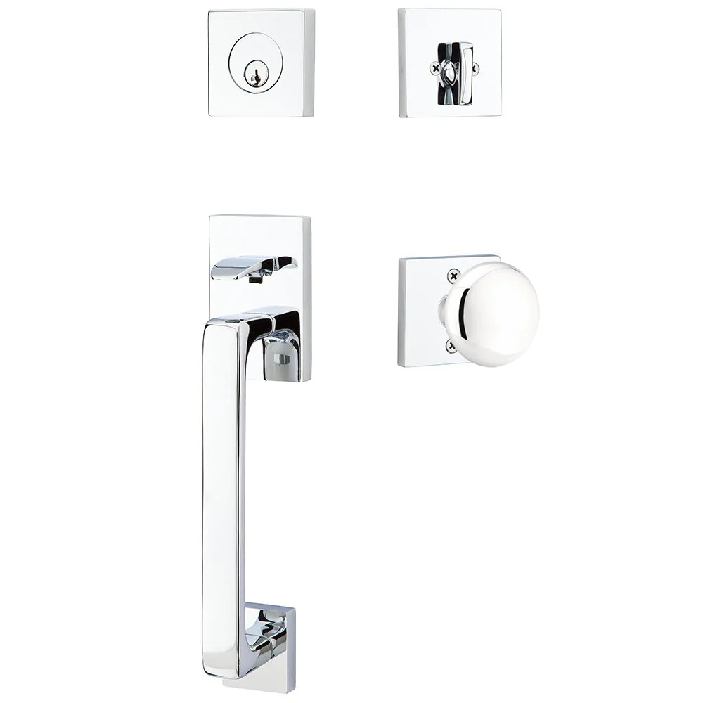 Emtek Baden Tubular Entryset Sectional with Providence Knob