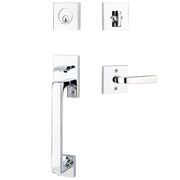 Emtek Baden Tubular Entryset Sectional with Sion Lever