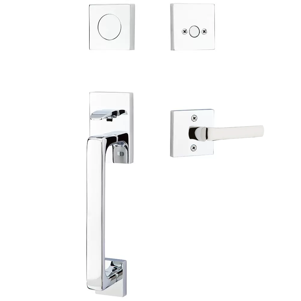 Emtek Baden Tubular Entryset Sectional with Spencer Lever