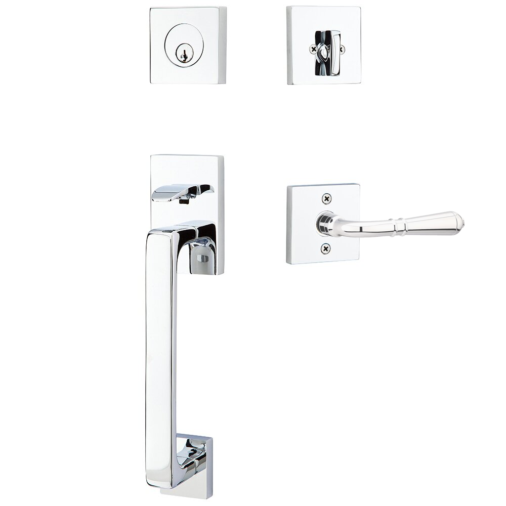 Emtek Baden Tubular Entryset Sectional with Turino Lever
