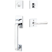 Emtek Baden Tubular Entryset Sectional with Turino Lever