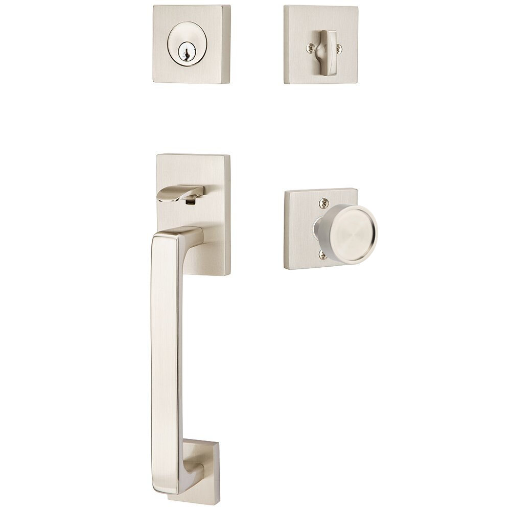 Emtek Baden Tubular Entryset Sectional with Verve Knob
