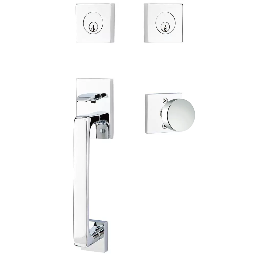 Emtek Baden Tubular Entryset Sectional with Round Knob