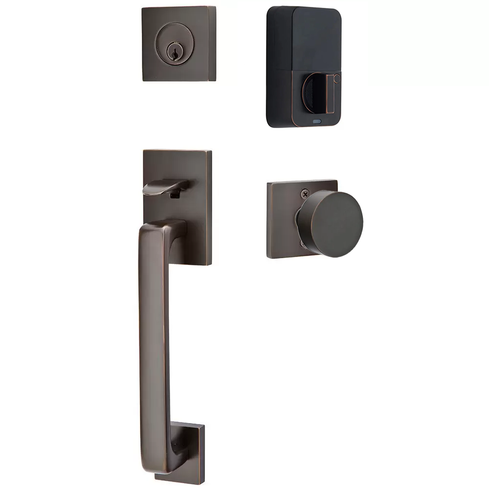 Emtek Baden Tubular Entryset Sectional with Round Knob