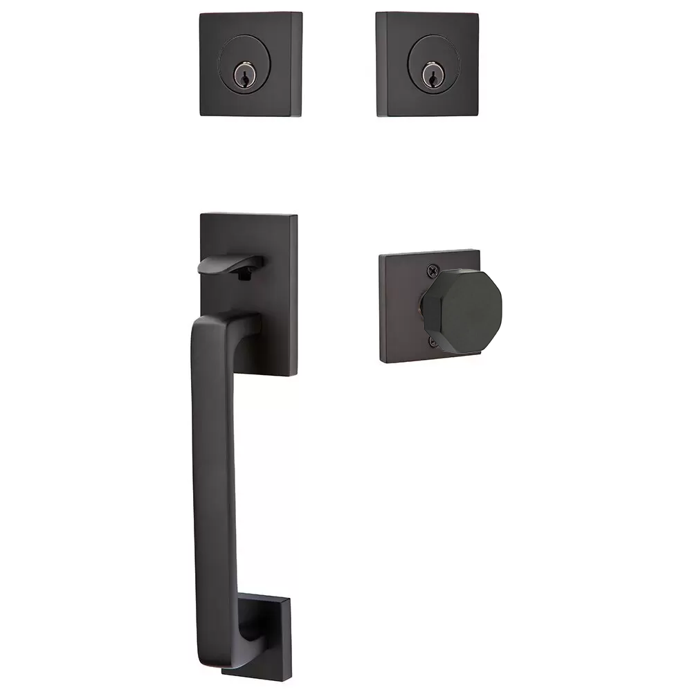 Emtek Baden Tubular Entryset Sectional with Octagon Knob