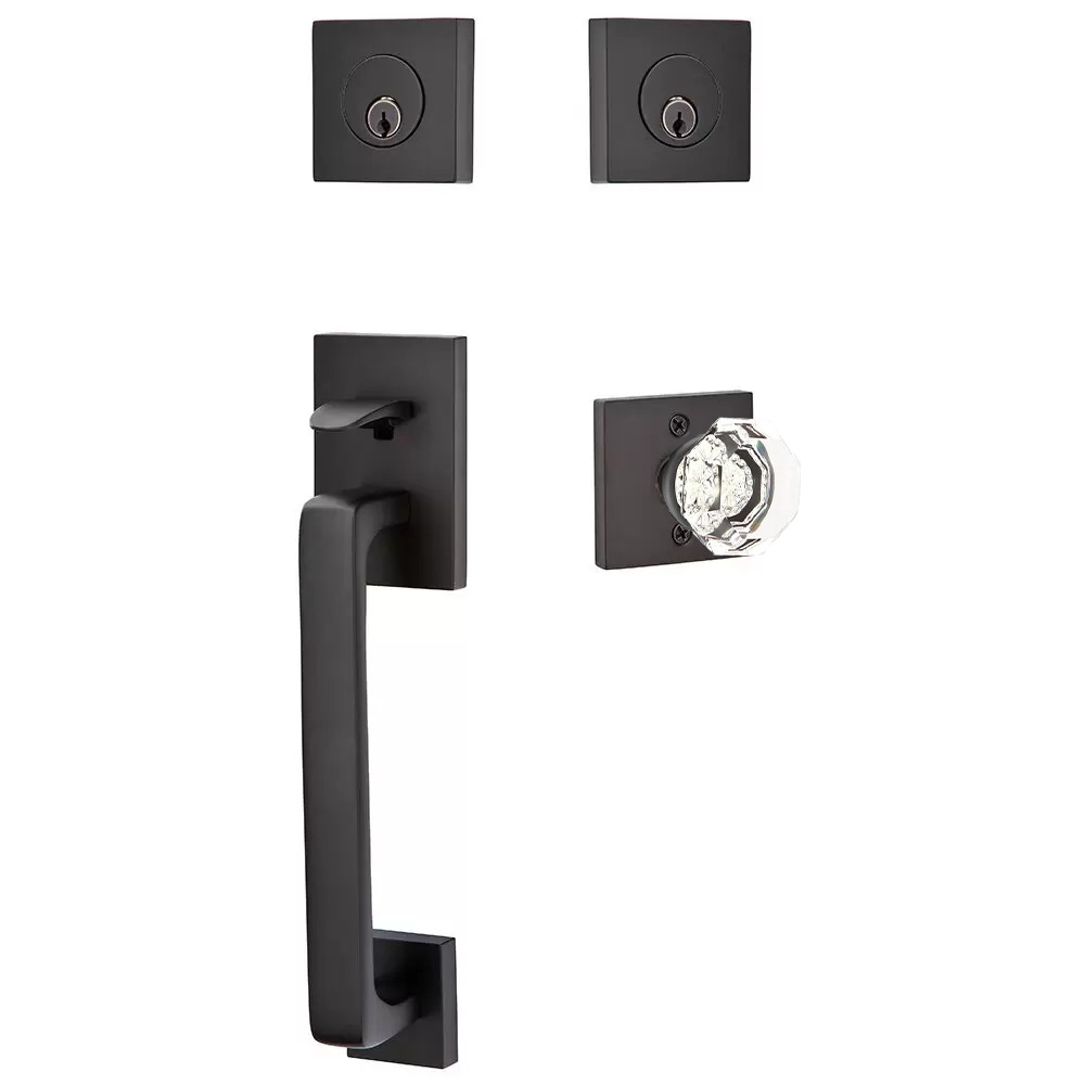 Emtek Baden Tubular Entryset Sectional with Old Town Knob