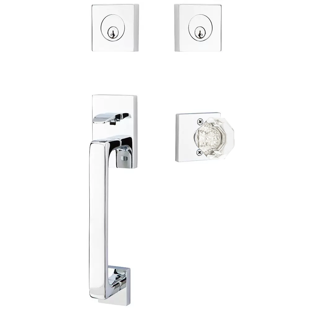 Emtek Baden Tubular Entryset Sectional with Old Town Knob