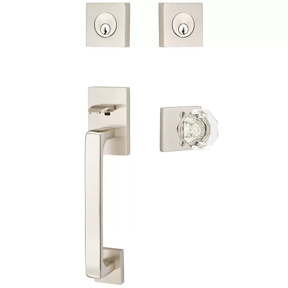 Emtek Baden Tubular Entryset Sectional with Old Town Knob