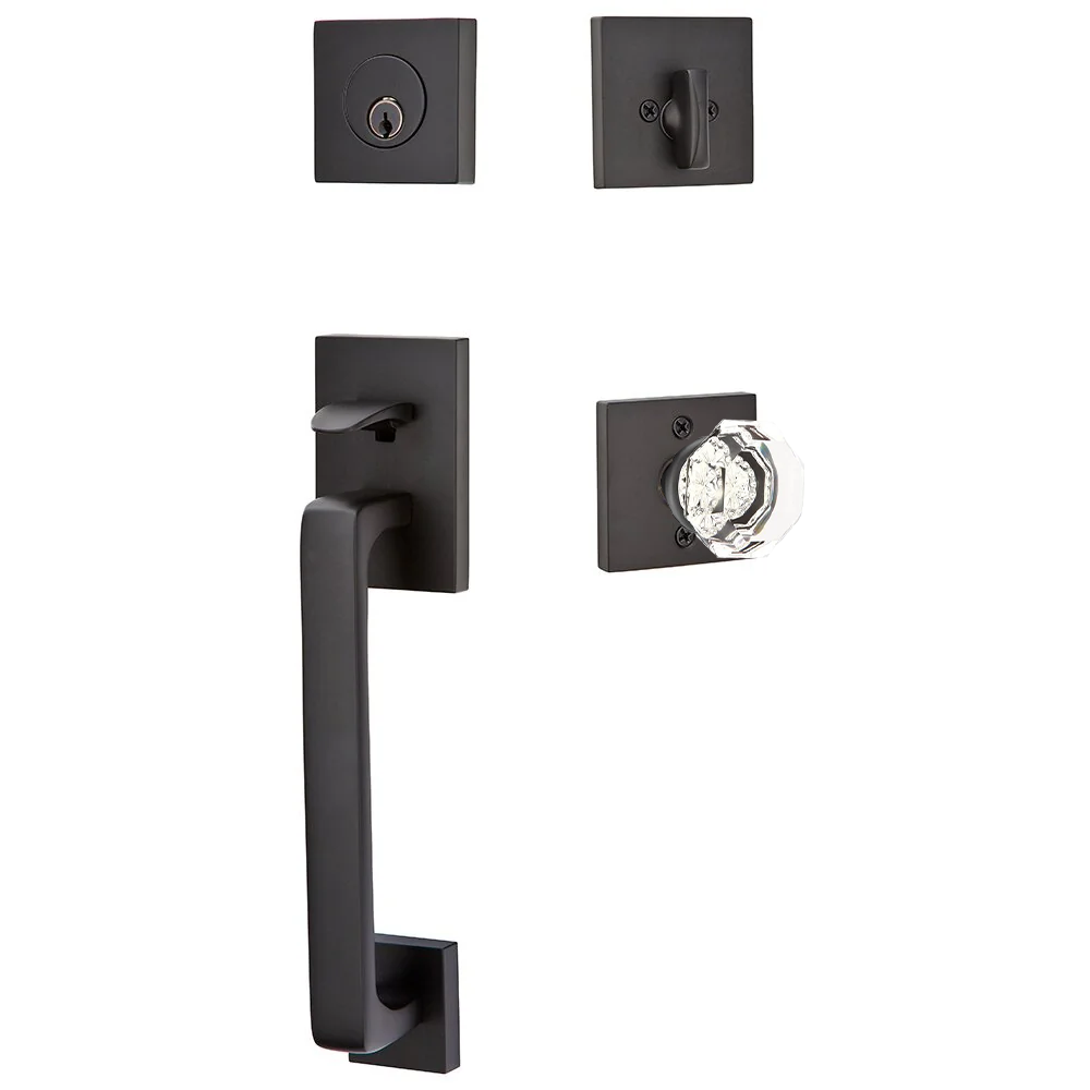 Emtek Baden Tubular Entryset Sectional with Old Town Knob