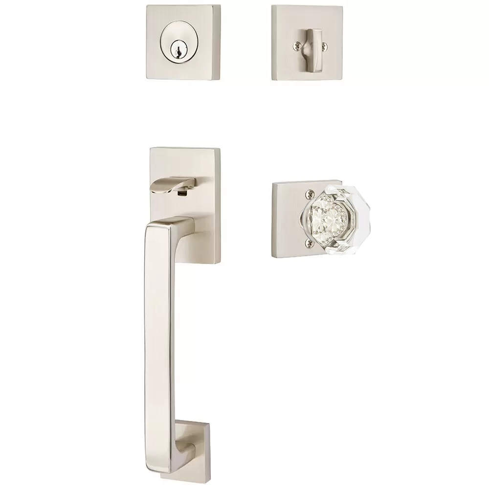 Emtek Baden Tubular Entryset Sectional with Old Town Knob