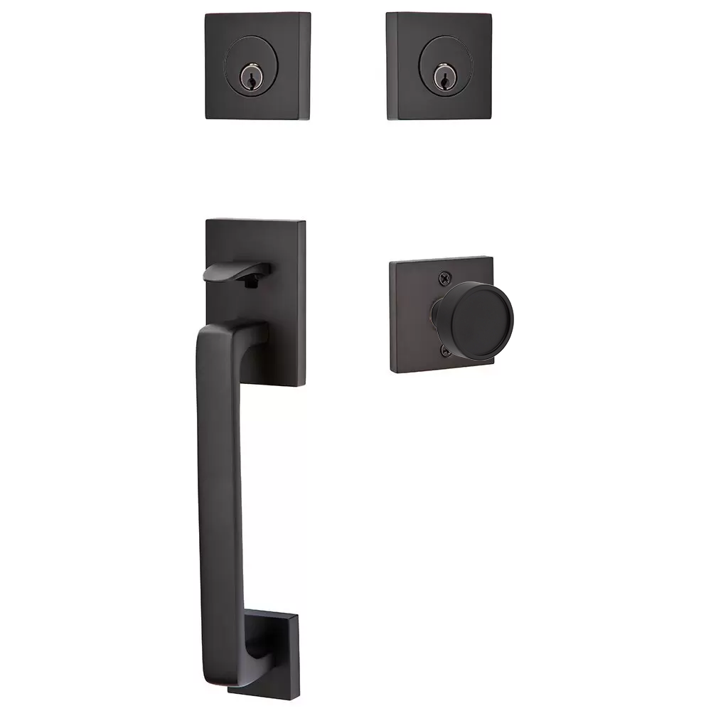 Emtek Baden Tubular Entryset Sectional with Verve Knob