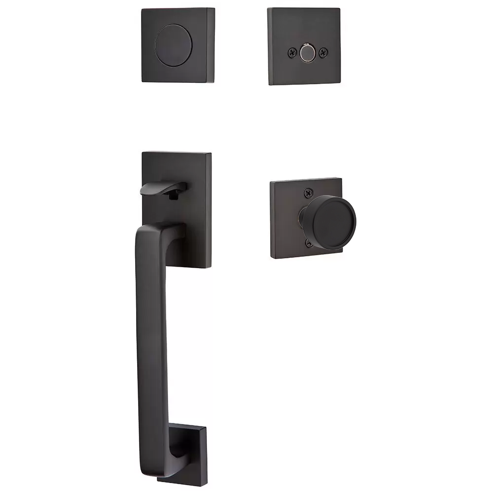 Emtek Baden Tubular Entryset Sectional with Verve Knob