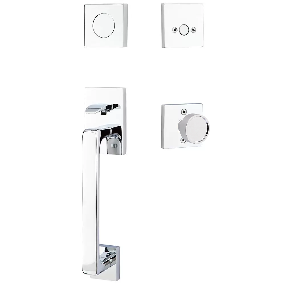 Emtek Baden Tubular Entryset Sectional with Verve Knob