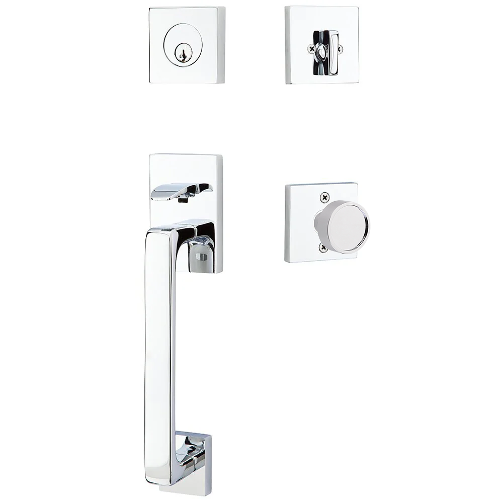 Emtek Baden Tubular Entryset Sectional with Verve Knob