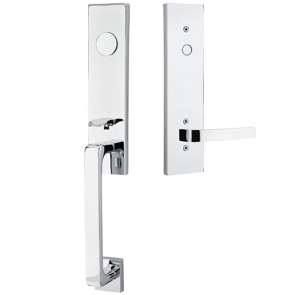 Emtek Davos Tubular Entryset Monolithic with Breslin Lever