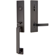 Emtek Davos Tubular Entryset Monolithic with Breslin Lever