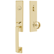 Emtek Davos Tubular Entryset Monolithic with Spoke Knob