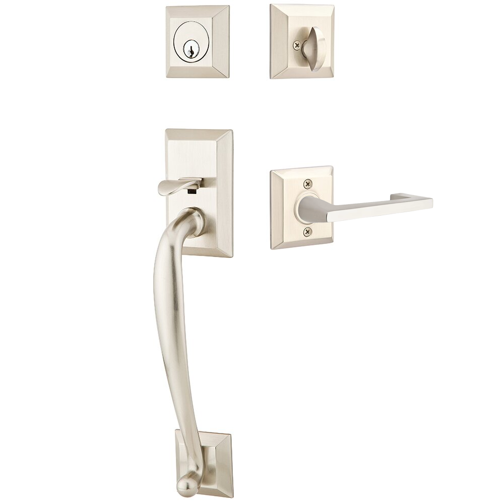 Emtek Franklin Tubular Entryset Sectional with Argos Lever