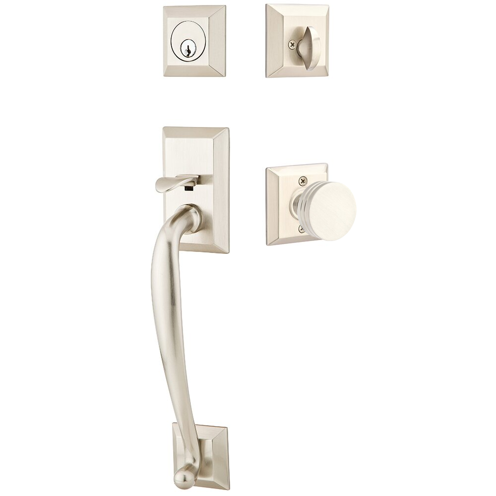 Emtek Franklin Tubular Entryset Sectional with Bern Knob