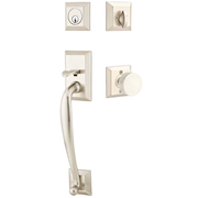 Emtek Franklin Tubular Entryset Sectional with Bern Knob