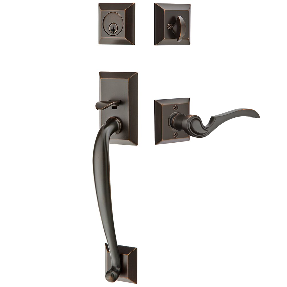 Emtek Franklin Tubular Entryset Sectional with Coventry Lever