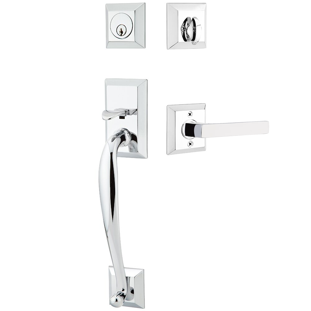 Emtek Franklin Tubular Entryset Sectional with Dumont Lever