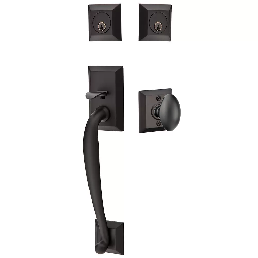 Emtek Franklin Tubular Entryset Sectional with Egg Knob