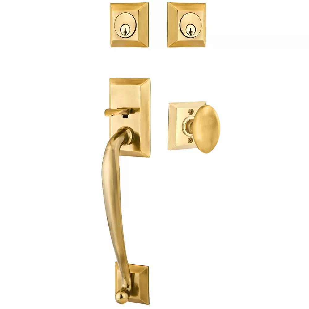 Emtek Franklin Tubular Entryset Sectional with Egg Knob