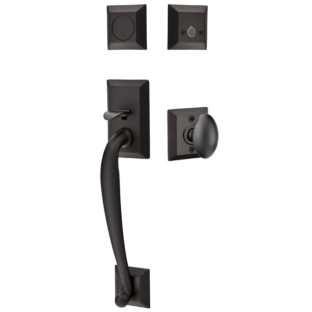 Emtek Franklin Tubular Entryset Sectional with Egg Knob