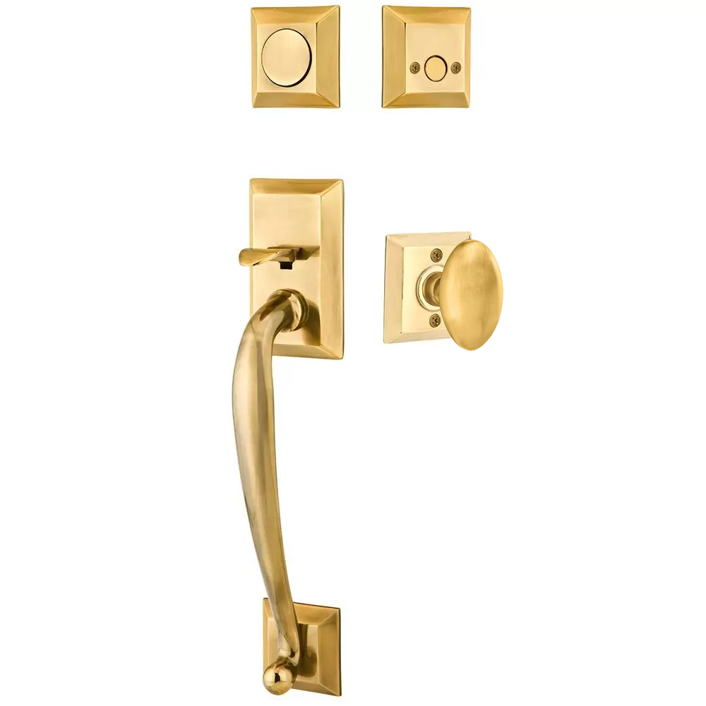 Emtek Franklin Tubular Entryset Sectional with Egg Knob