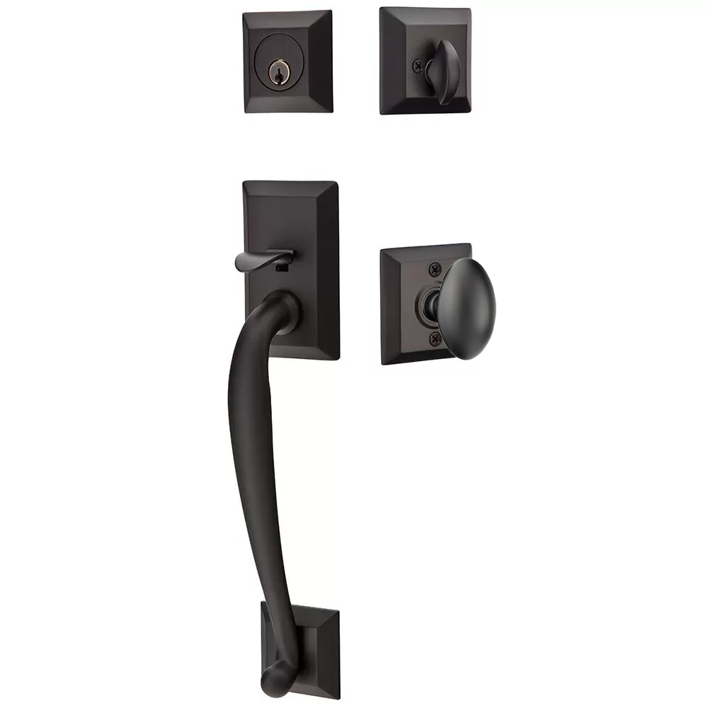 Emtek Franklin Tubular Entryset Sectional with Egg Knob