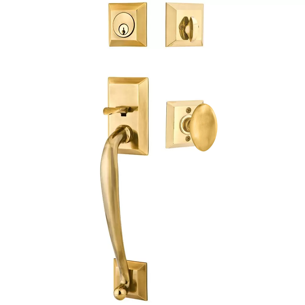 Emtek Franklin Tubular Entryset Sectional with Egg Knob