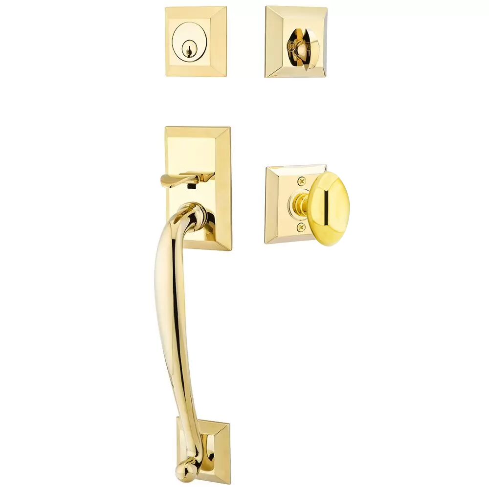 Emtek Franklin Tubular Entryset Sectional with Egg Knob