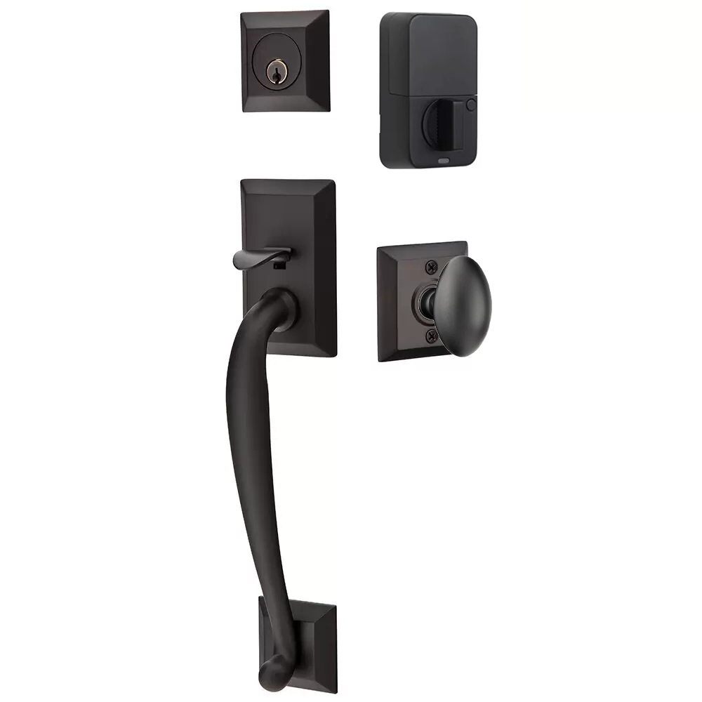 Emtek Franklin Tubular Entryset Sectional with Egg Knob