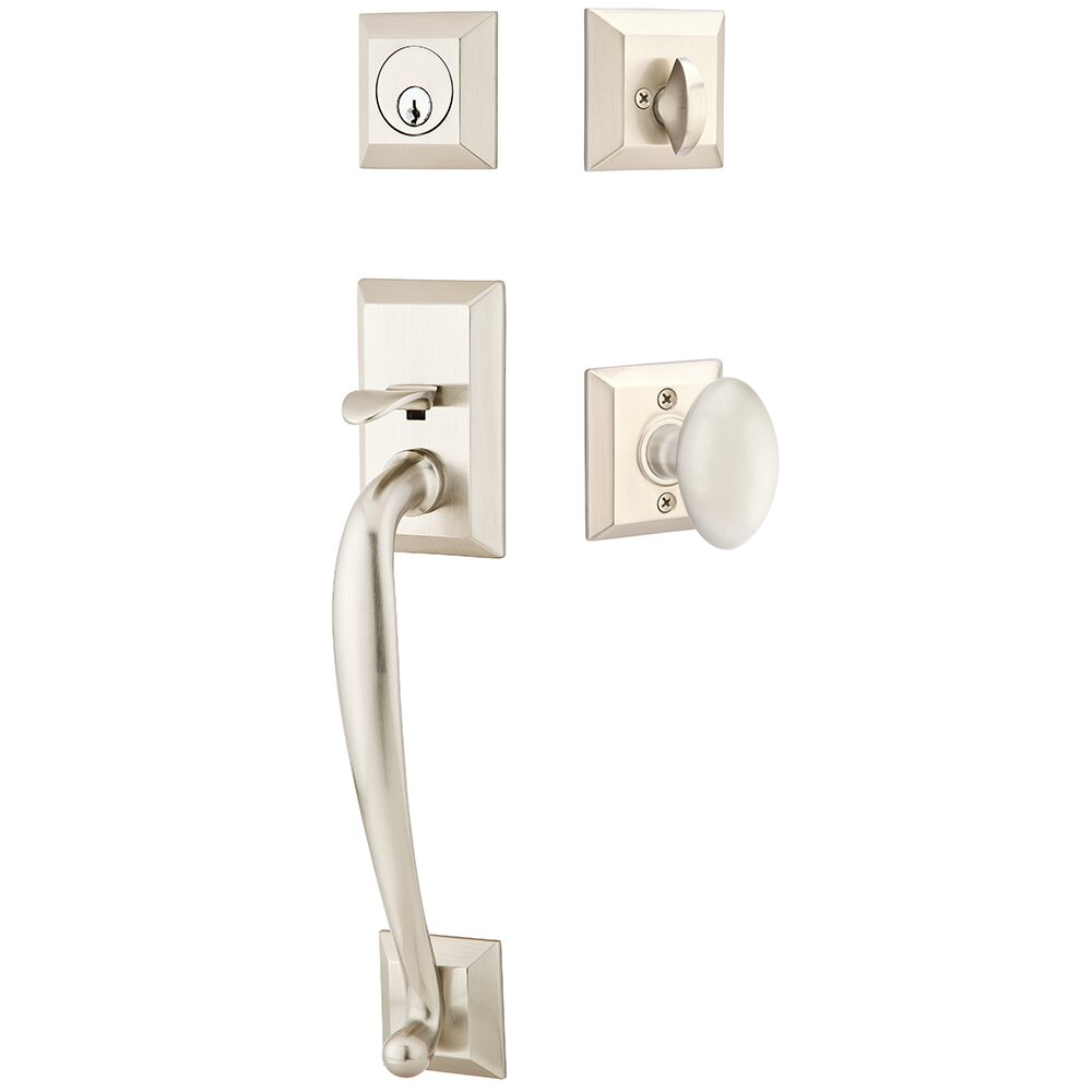 Emtek Franklin Tubular Entryset Sectional with Egg Knob