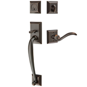 Emtek Franklin Tubular Entryset Sectional with Elan Lever