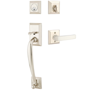 Emtek Franklin Tubular Entryset Sectional with Geneva Lever