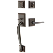 Emtek Franklin Tubular Entryset Sectional with Helios Lever