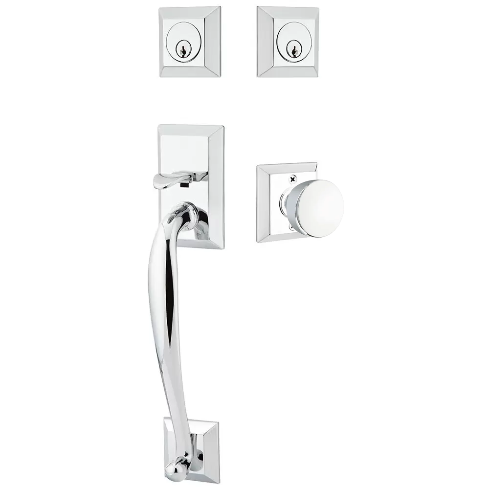 Emtek Franklin Tubular Entryset Sectional with Laurent Knob