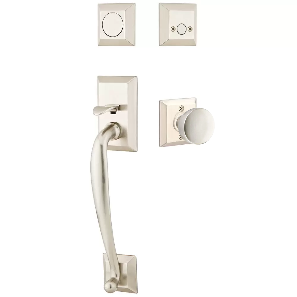 Emtek Franklin Tubular Entryset Sectional with Laurent Knob