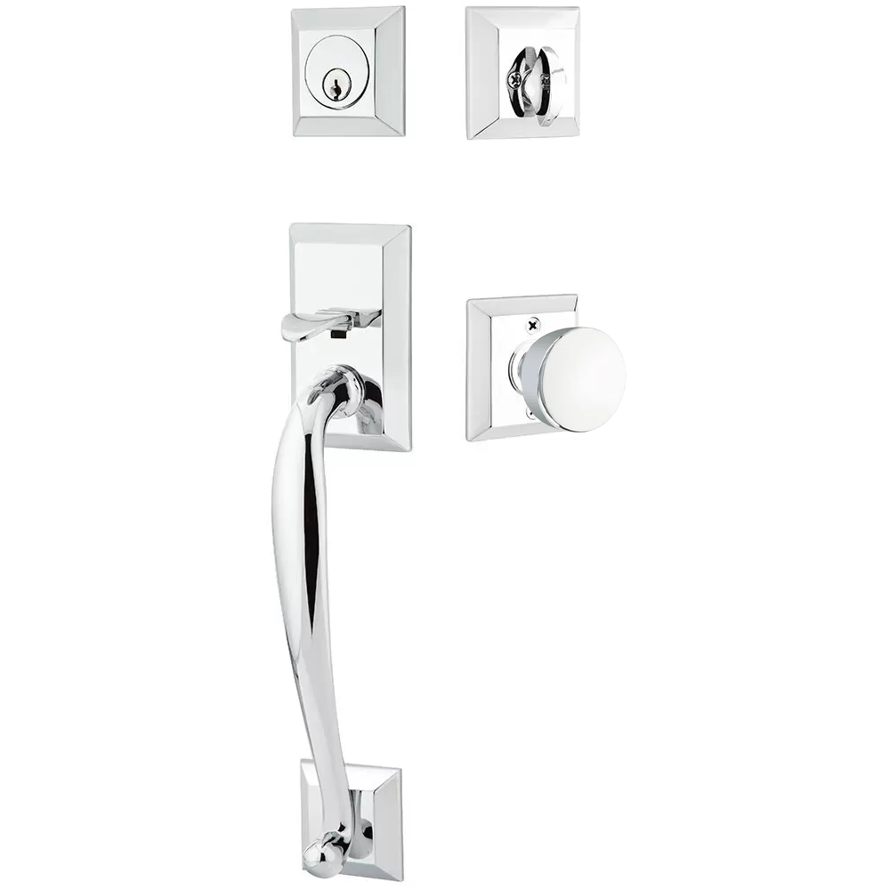 Emtek Franklin Tubular Entryset Sectional with Laurent Knob