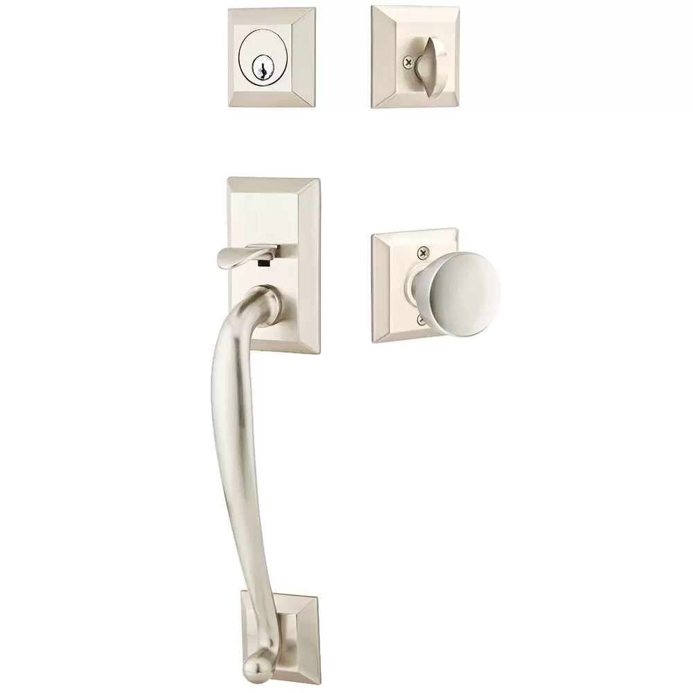 Emtek Franklin Tubular Entryset Sectional with Laurent Knob