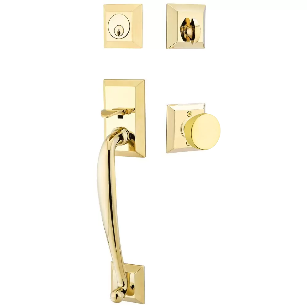 Emtek Franklin Tubular Entryset Sectional with Laurent Knob