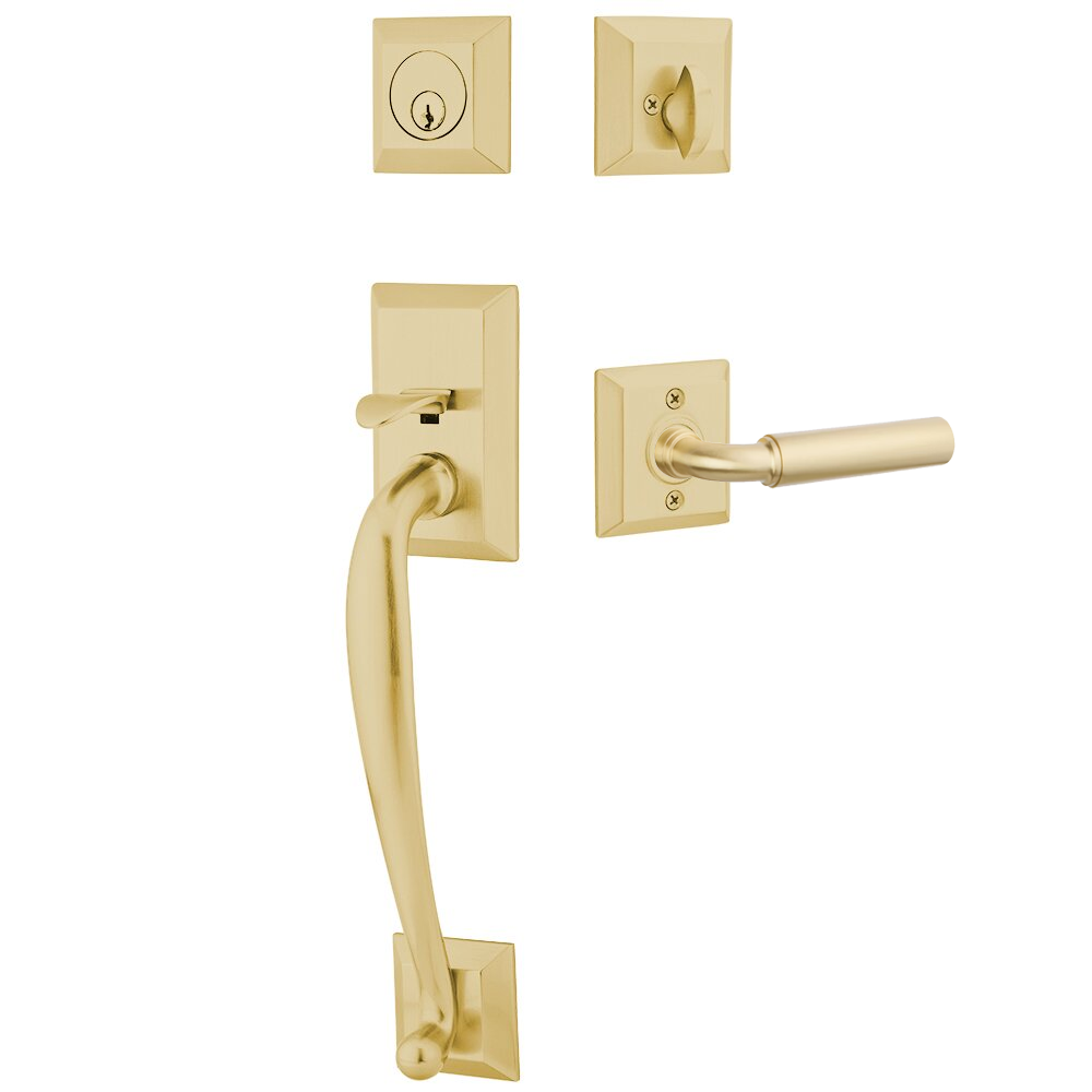 Emtek Franklin Tubular Entryset Sectional with Manning Lever