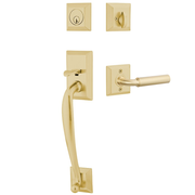 Emtek Franklin Tubular Entryset Sectional with Manning Lever