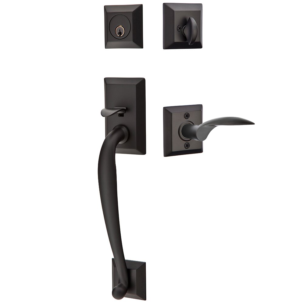 Emtek Franklin Tubular Entryset Sectional with Mercury Lever