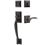Emtek Franklin Tubular Entryset Sectional with Mercury Lever