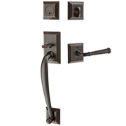 Emtek Franklin Tubular Entryset Sectional with Merrimack Lever