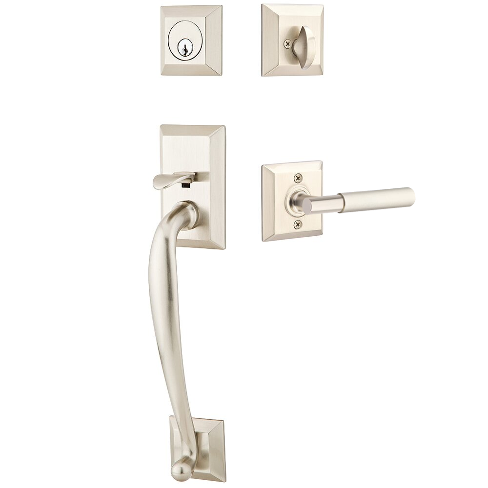 Emtek Franklin Tubular Entryset Sectional with Myles Lever